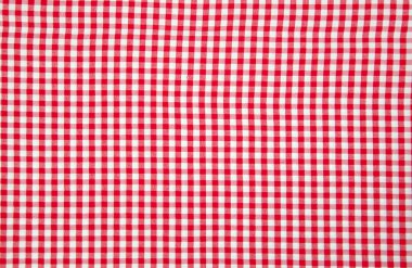 Real white and red tablecloth clipart