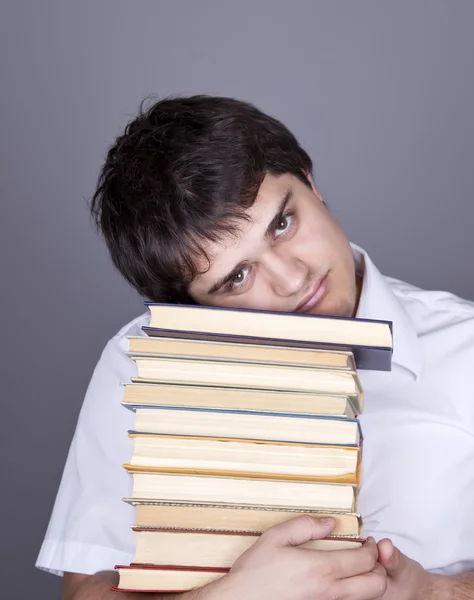 Funny men with books. — Stock Photo, Image