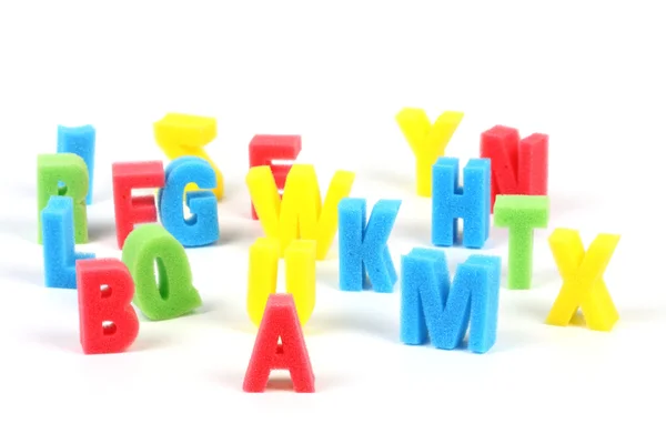 Soft colored letters — Stock Photo, Image