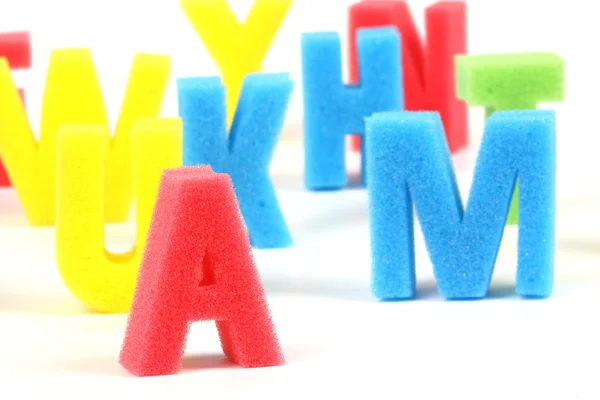 Soft colored letters — Stock Photo, Image