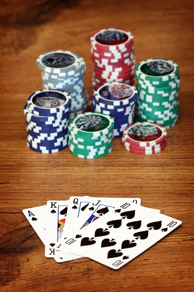 Jouer au poker concept — Photo