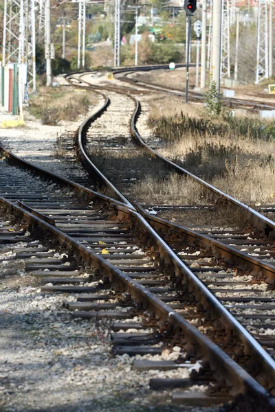 Tracce ferroviarie — Foto Stock