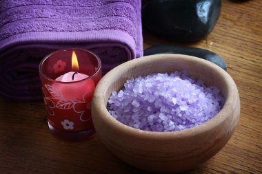 Lavender bath salt clipart