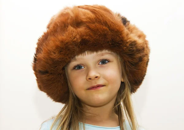 Meisje in hoed — Stockfoto