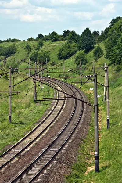 Hintergrund der Eisenbahn — Stockfoto