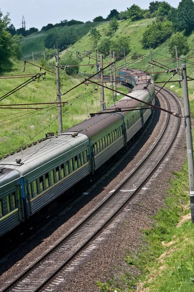 Estrutura de carros de um trem — Fotografia de Stock