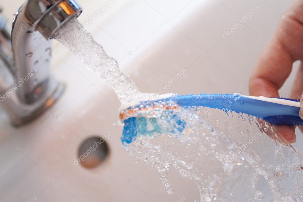 Tooth-brush washing
