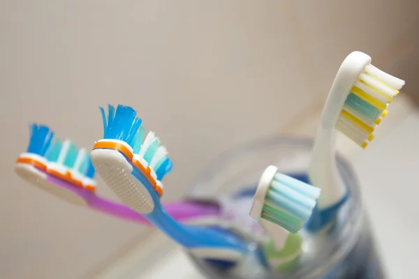 マルチカラー歯ブラシ — ストック写真
