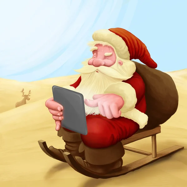 Santa claus förlorade — Stockfoto