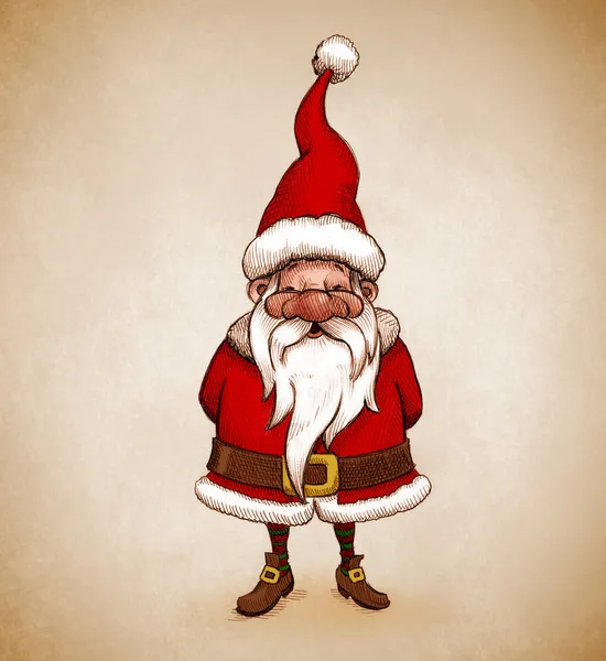 Weihnachtsmann-Zeichnung — Stockfoto