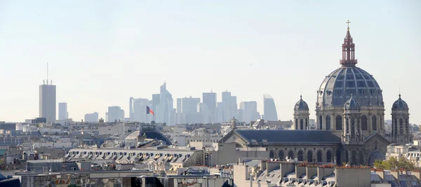 La defense view from Paris 'roof - France — стоковое фото