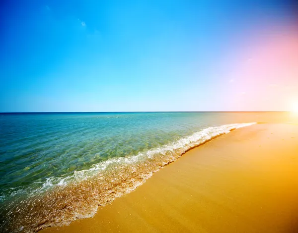 Deniz suyu ve kum — Stok fotoğraf