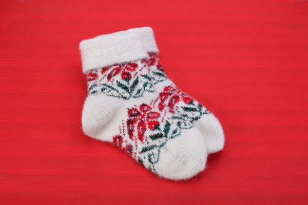 Warm woolen socks — Stock Photo, Image