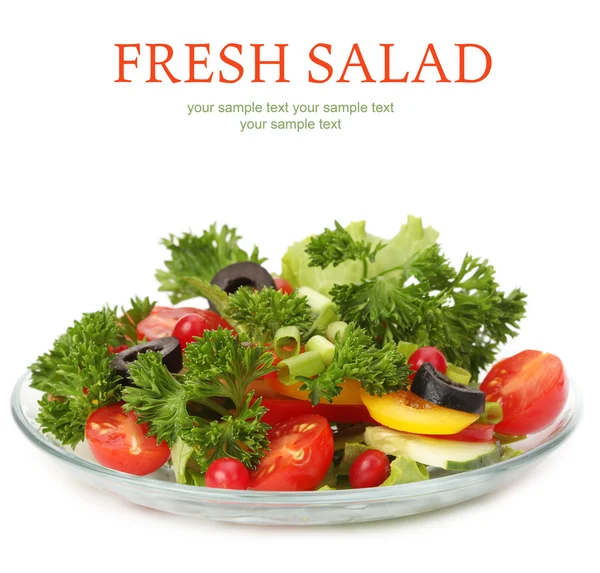 Salat auf weiß — Stockfoto