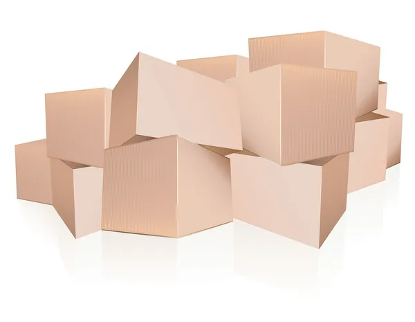 箱子堆 — 图库矢量图片