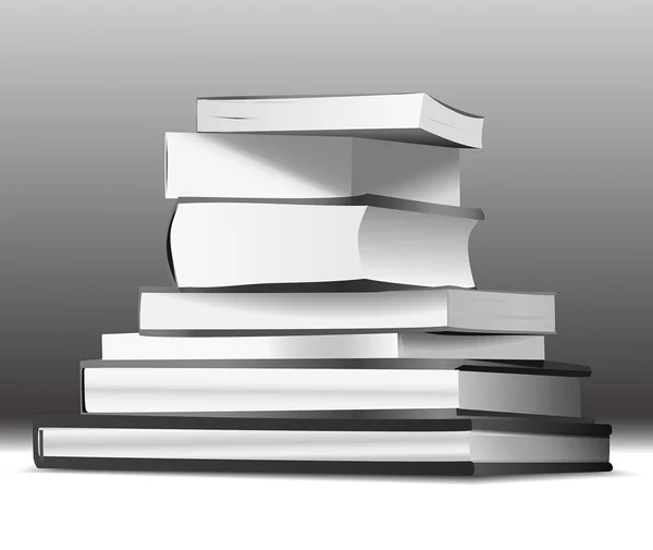 Pila di libri — Vettoriale Stock