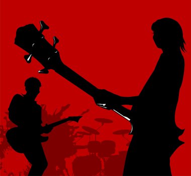 Bass guitar clipart