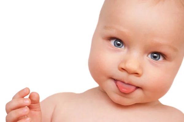 Imádnivaló baba világos Vértes portréja — Stock Fotó