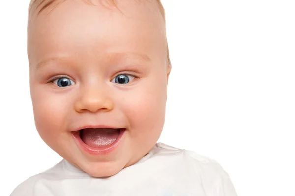 Πορτρέτο του αξιολάτρευτο παιδί χαμογελώντας — Φωτογραφία Αρχείου