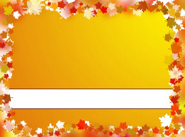 Outono deixa fundo com lugar vazio para o seu texto — Fotografia de Stock