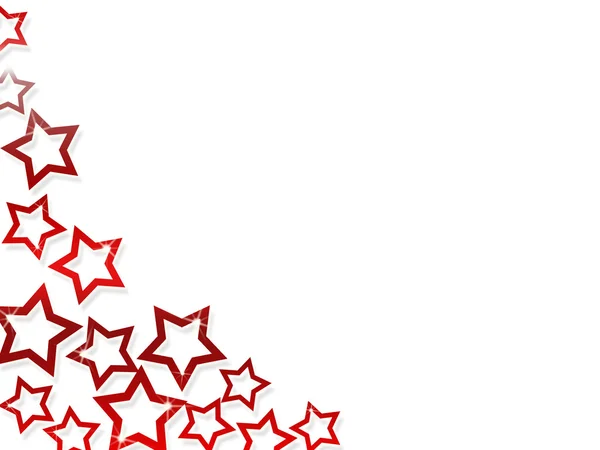 Czerwone gwiazdki - Boże Narodzenie elegancki tło z gwiazdami i miejsce fo — Zdjęcie stockowe