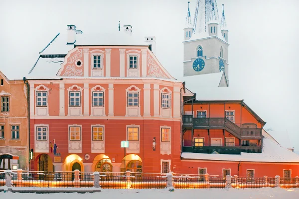 Orașul vechi iarna — Fotografie, imagine de stoc