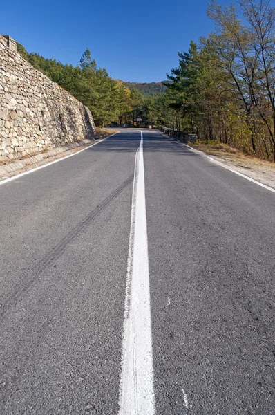 Mountain road kurva — Stockfoto