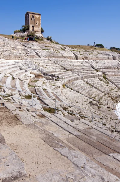 Griechisches theater in siracusa sizilien — Stockfoto