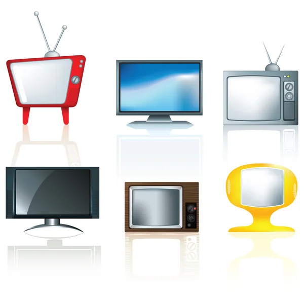 Selecção de projectos televisivos —  Vetores de Stock