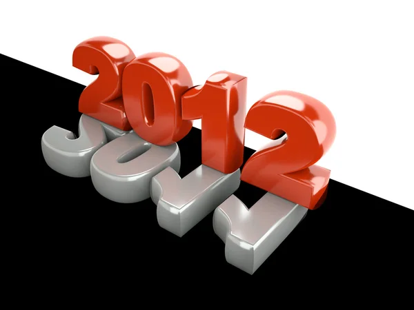 3d ano novo 2012 — Fotografia de Stock