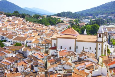 manzara castelo de vide Köyü, kuzeyinde alentejo bölgesi