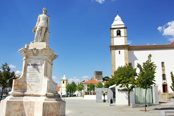 Castelo de vide náměstí, alentejo, Portugalsko. — Stock fotografie
