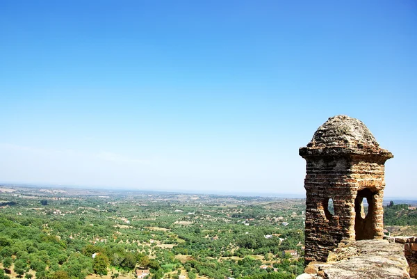 Paesaggio del villaggio di Castelo de Vide, a nord della regione di Alentejo — Foto Stock