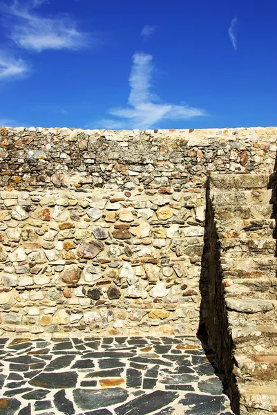 Wall of portuguese castle,Marvao. — Stock Photo, Image