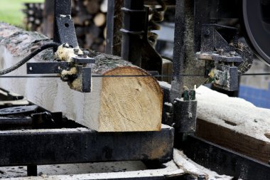 Bandsaw sawmill clipart