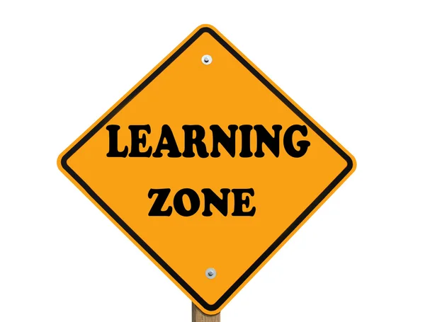 Signo de zona de aprendizaje — Foto de Stock