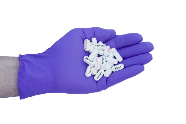 Handfull tabletták — Stock Fotó