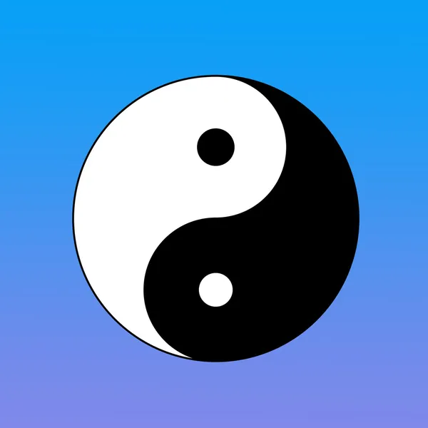 Yin yang símbolo — Fotografia de Stock