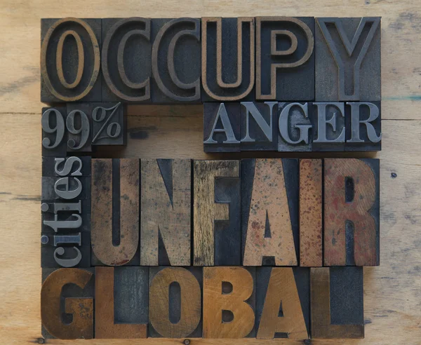 Occupy 99% — Stock Photo, Image
