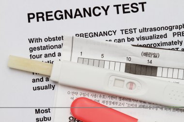Positive Pregnancy Test clipart
