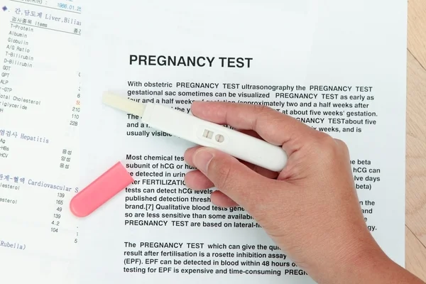 Positive digital pregnancy test