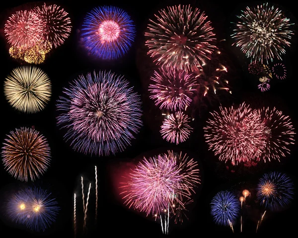 Fireworks montage — Stock Photo, Image