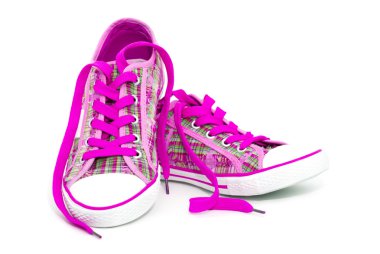 Pink sneakers clipart