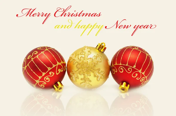 Christmas decorations - balls — Stock Photo, Image