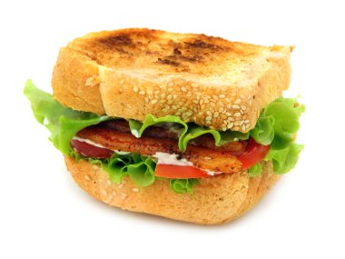 Bacon, Lettuce and Tomato Sandwich clipart