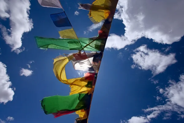 Dua bayrakları rüzgarda yüzer — Stok fotoğraf