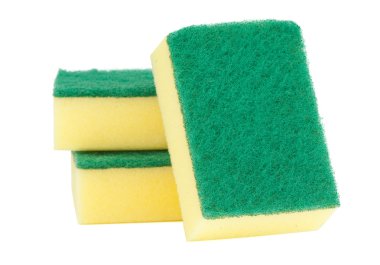 Three Yellow and Green Scourers clipart