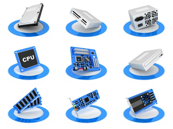 Parts computer icon — Stock Photo, Image