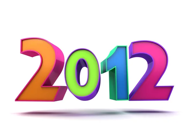 Coloured 2012 — Stock Photo, Image
