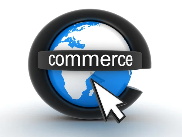 Simbolo e-commerce — Foto Stock